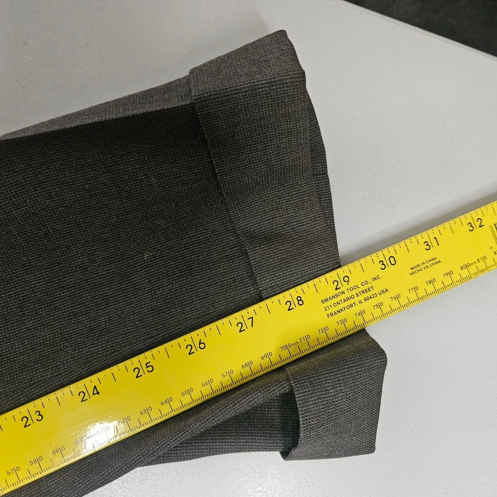 Vintage Grey‎ Wool 2 Piece Suit 42 Cinch Trousers Cuffed Two Button Blazer Gray